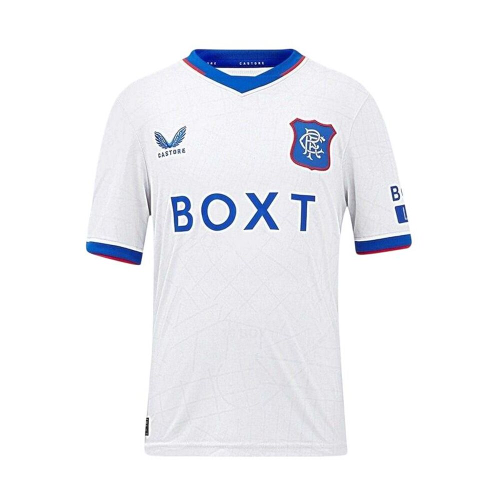 Castore Childrens/Kids 2024 2025 Rangers FC Away Jersey / Gray/Blue